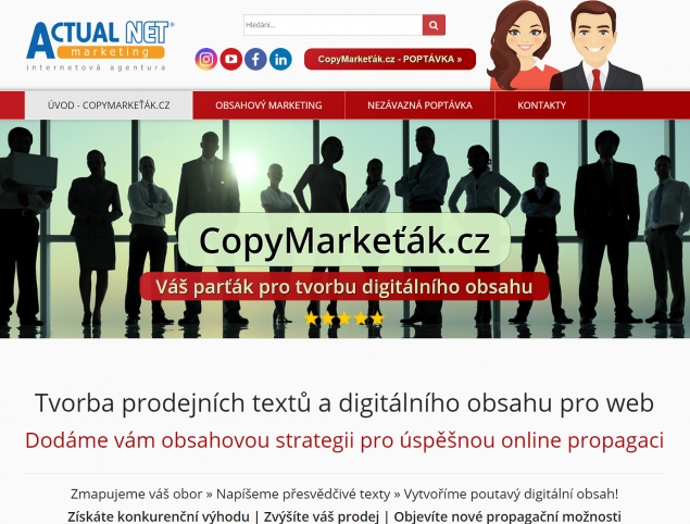 CopyMarkeťák.cz - tvorba obsahu